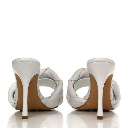 Bottega Veneta Nappa Maxi Intrecciato Lido Mule Sandals 41 Optic White 6 of 10