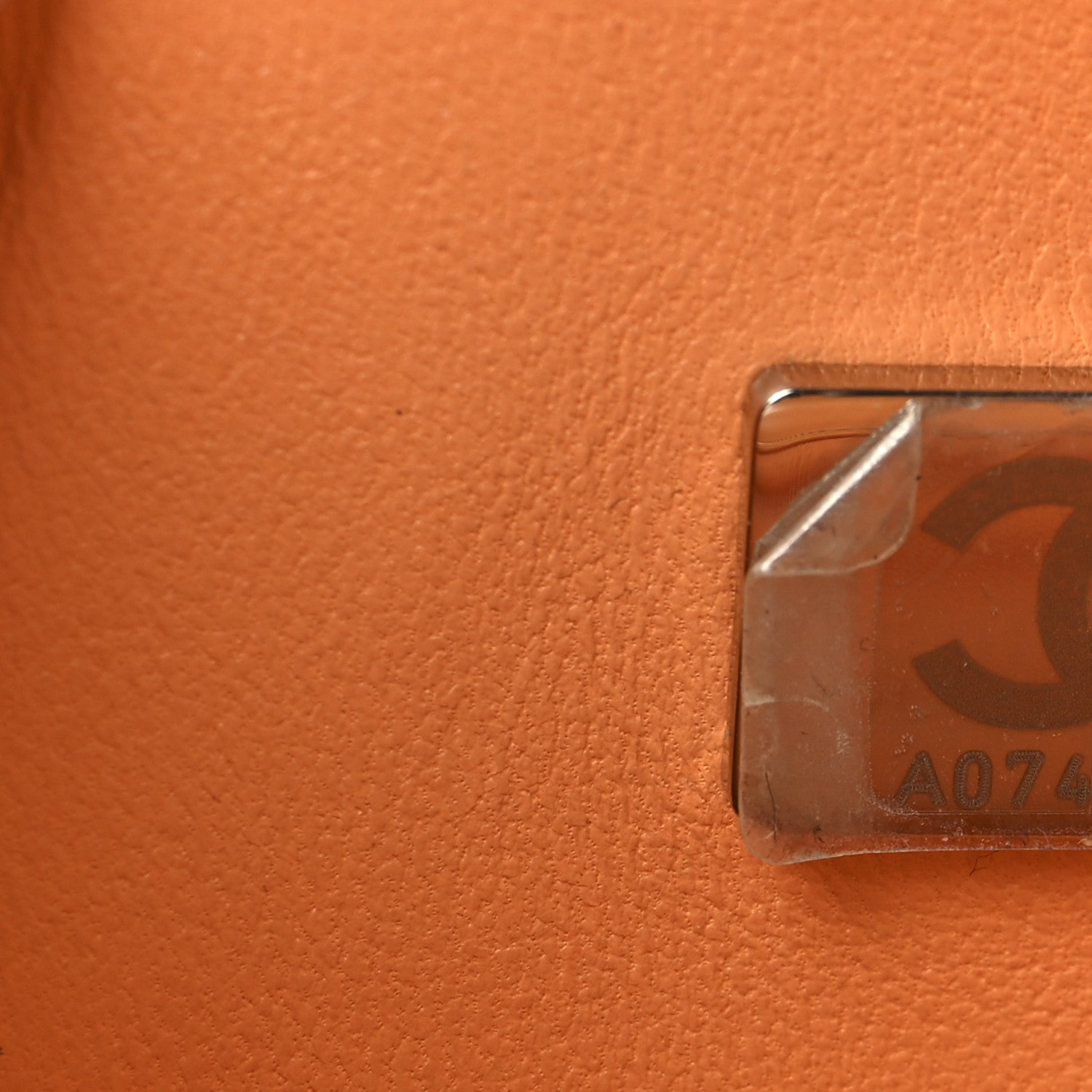 Chanel Lambskin Quilted Mini Rectangular Flap Orange 7 of 14
