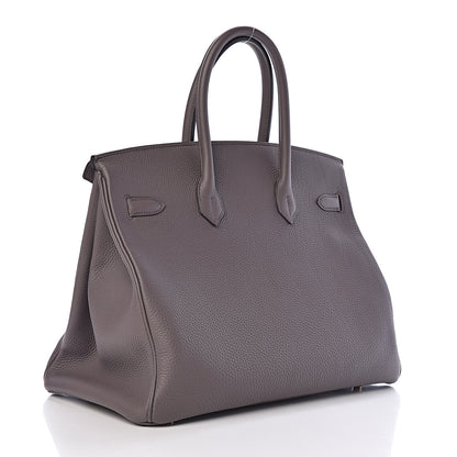 Hermes Togo Birkin 35 Etain 3 of 30