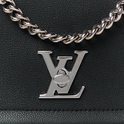 Louis Vuitton Calfskin Lockme II Chain Bag BB Black 7 of 10