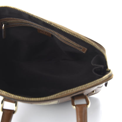 Gucci Calfskin GG Monogram Medium Horsebit Nail Dome Bag Dark Brown 5 of 10
