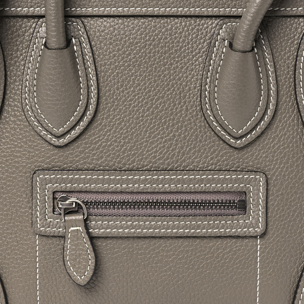 Drummed Calfskin Nano Luggage Souris