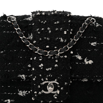 Chanel Tweed Elementary Chic Flap Black White 8 of 10