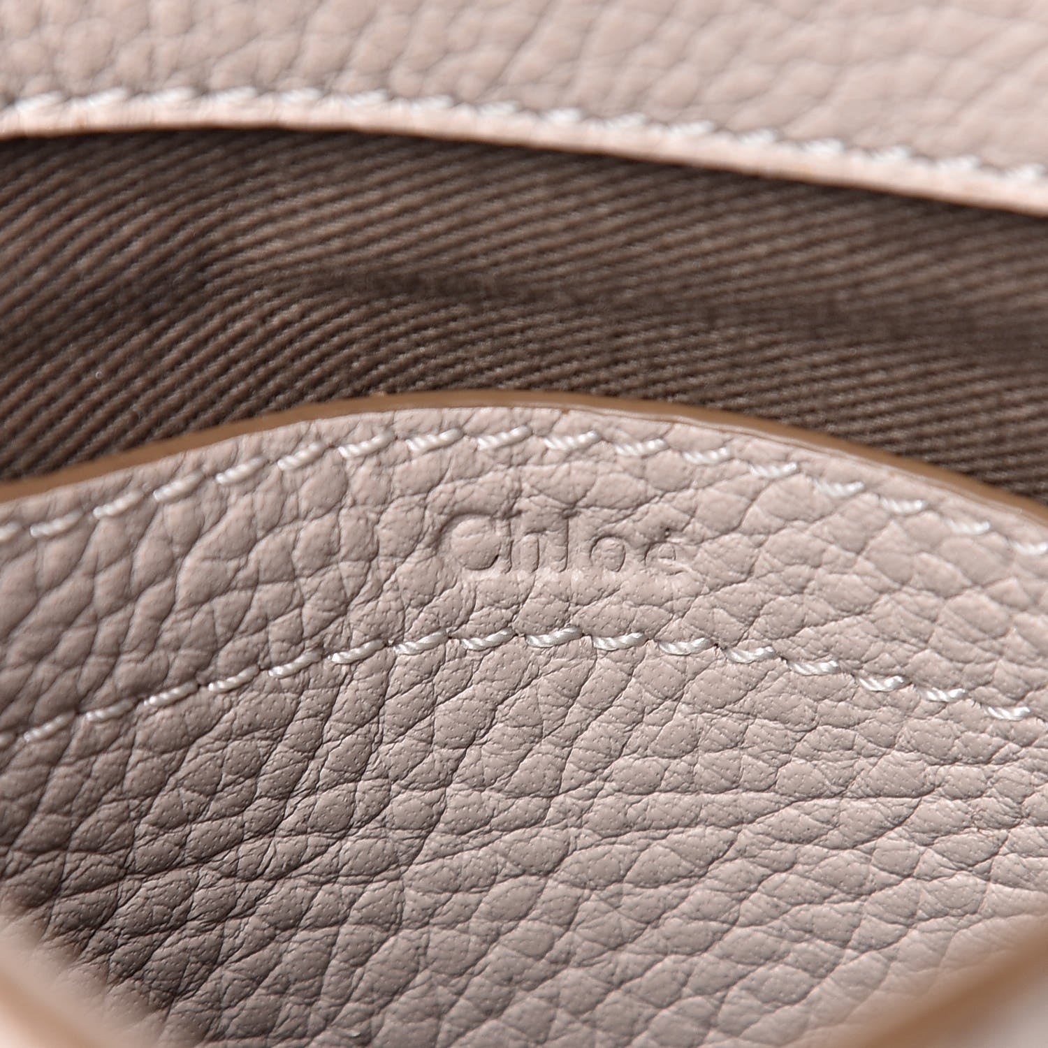 Chloe Calfskin Mini Marcie Round Crossbody Bag Abstract White 6 of 10