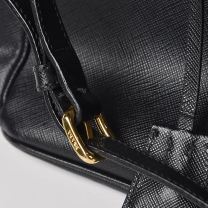 Prada Saffiano Small Galleria Double Zip Tote Black 10 of 16