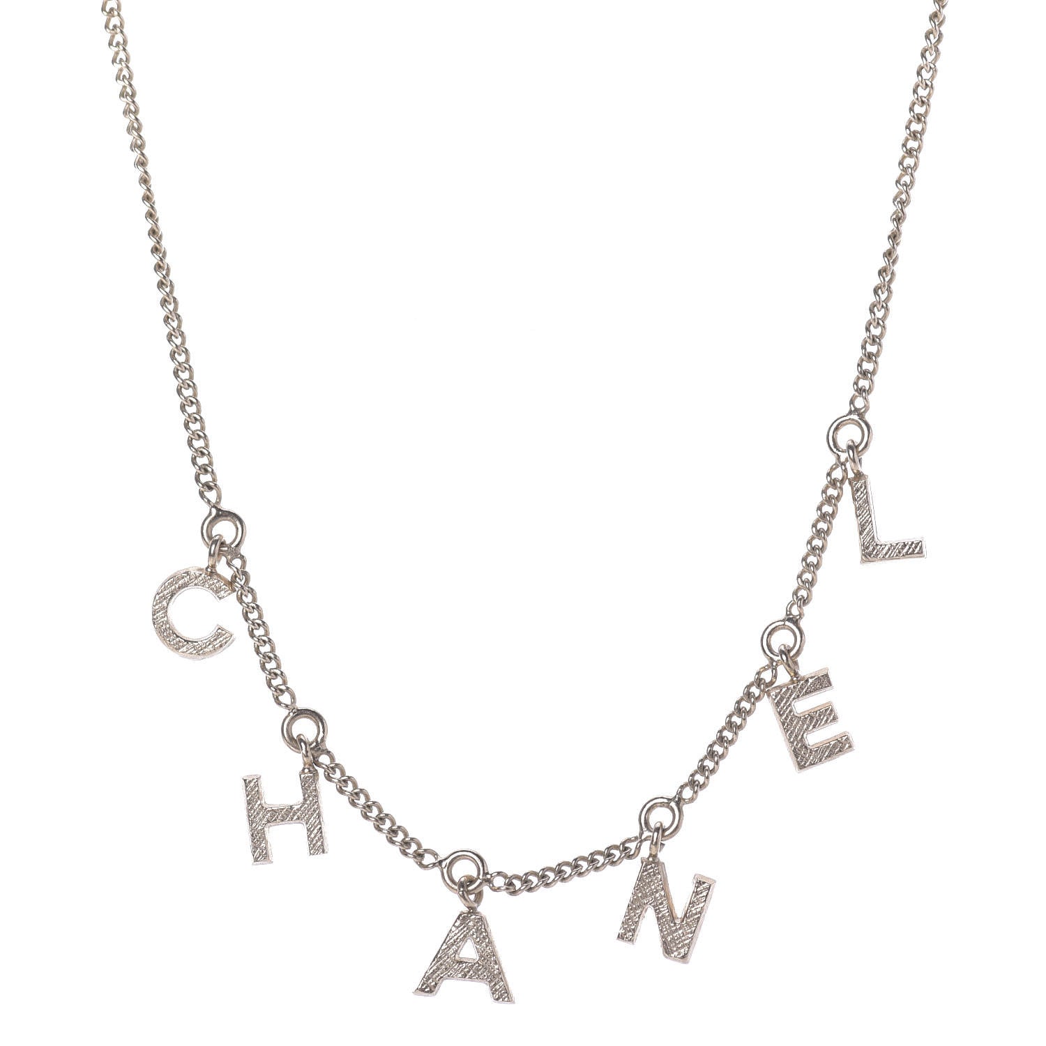 Chanel Logo Necklace Gold 1 of 5