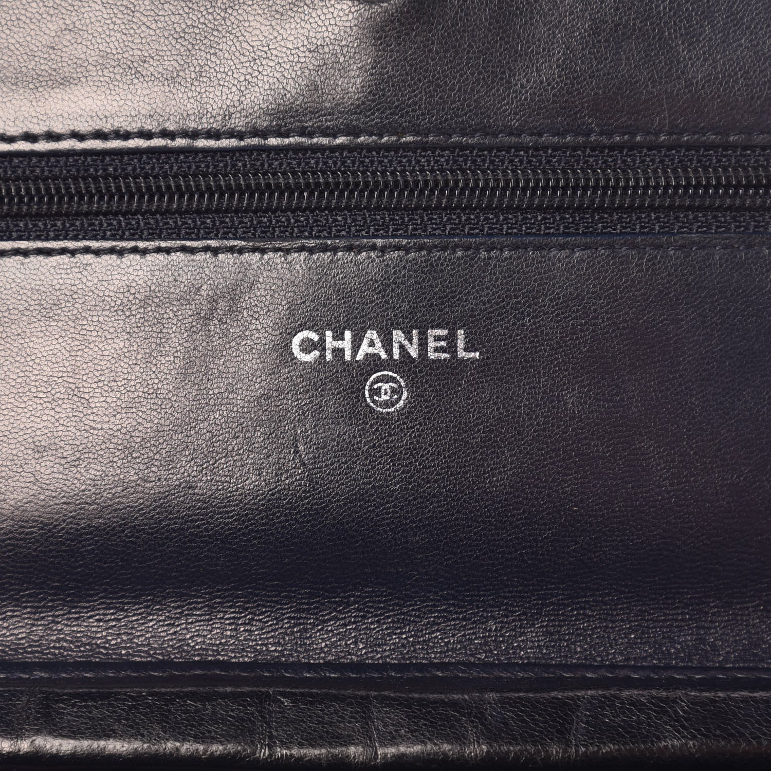 Chanel Lambskin Quilted Boy Wallet On Chain WOC Navy Blue 6 of 16
