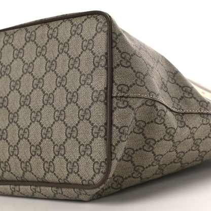 Gucci Soft GG Supreme Monogram Courrier Medium Crossbody Tote Beige New Acero 9 of 10