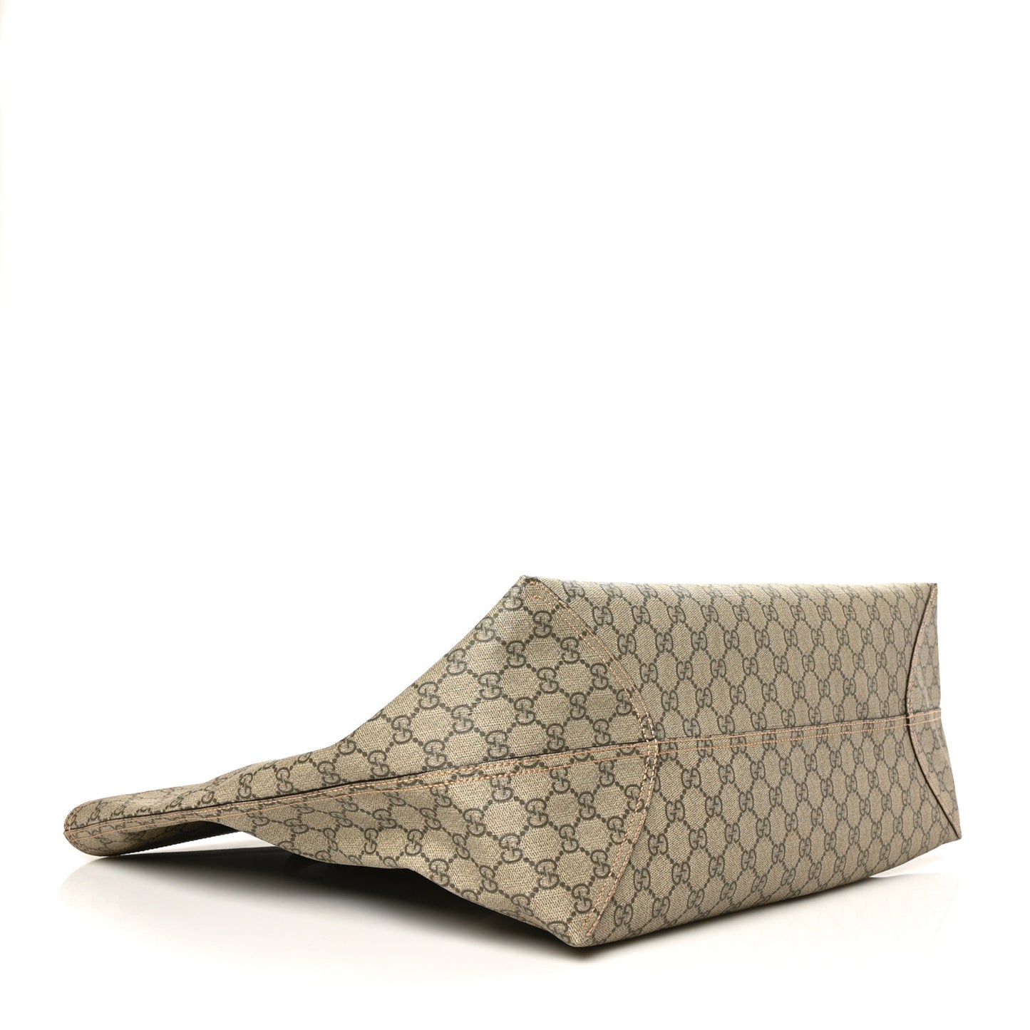 GG Supreme Monogram Large Ophidia Shopping Tote Brown