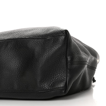 Gucci Pebbled Calfskin Large Soho Chain Shoulder Bag Black 10 of 11