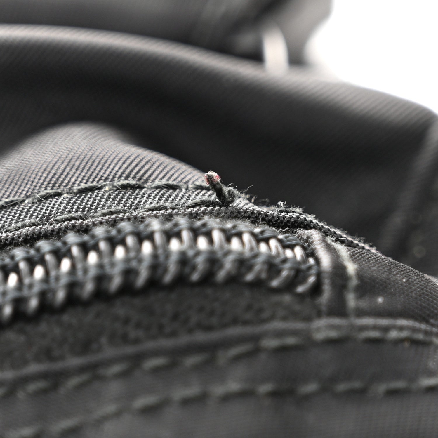 Prada Tessuto Nylon Saffiano Small Vela Messenger Black 14 of 14