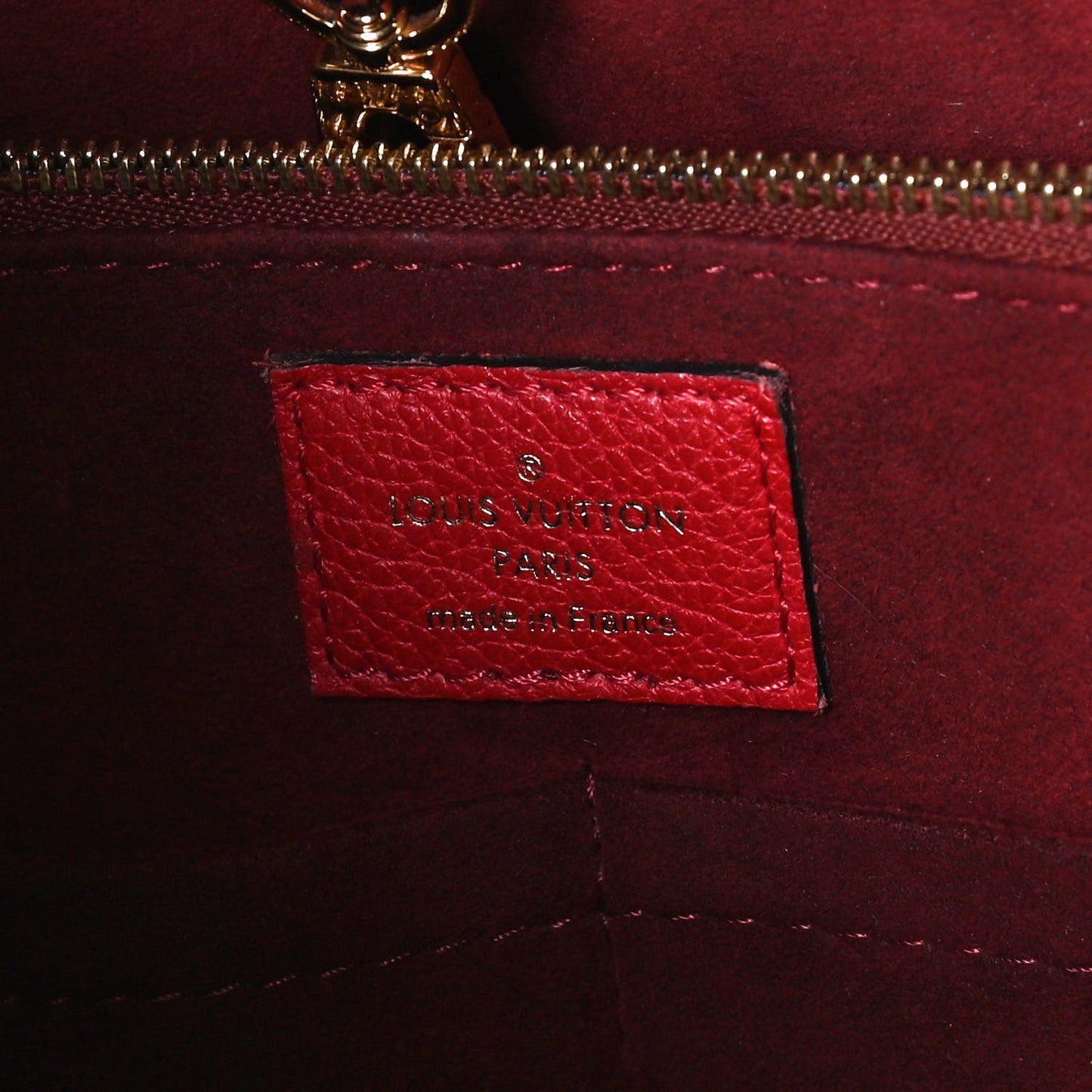 Calfskin Monogram Kimono Tote PM Cherry