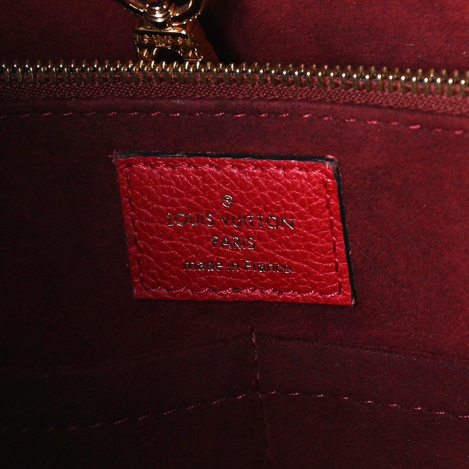 Louis Vuitton Calfskin Monogram Kimono Tote PM Cherry 6 of 10