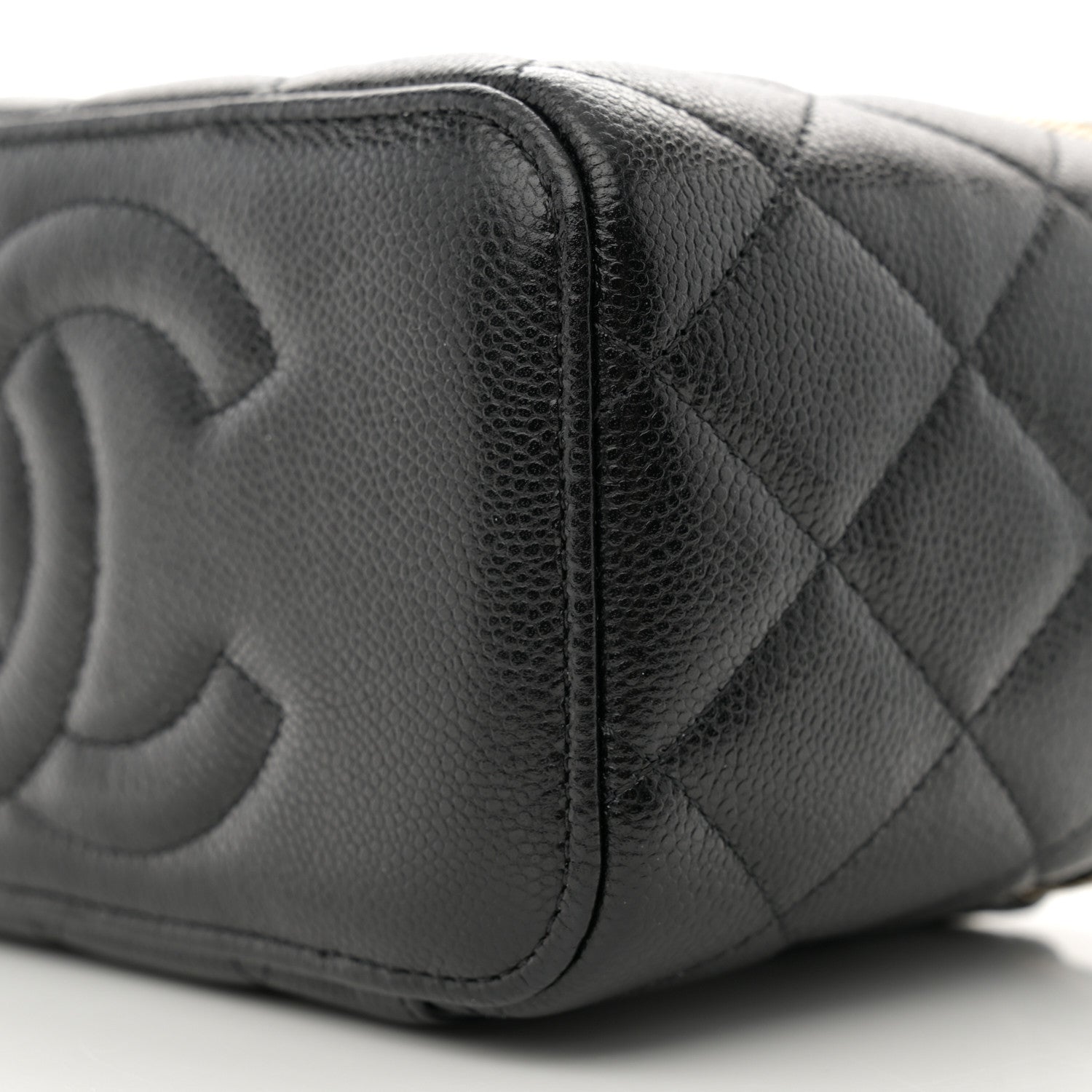 Chanel Caviar Quilted Small Vanity Case With Chain Black 10 of 11