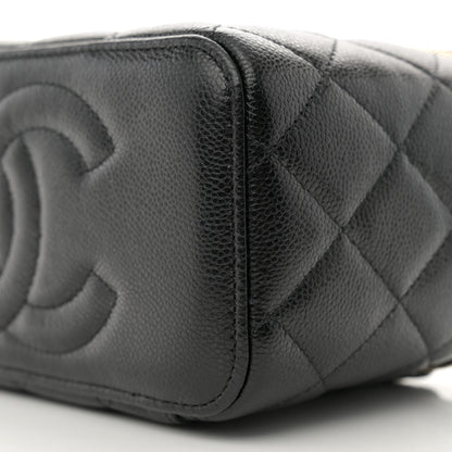 Chanel Caviar Quilted Small Vanity Case With Chain Black 10 of 11