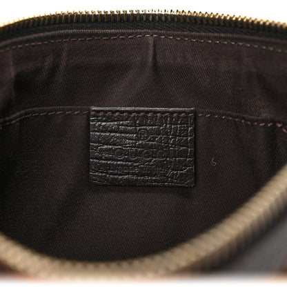 Gucci Monogram Jolicoeur Wristlet Dark Brown 6 of 9