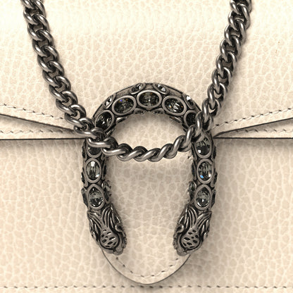 Gucci Dollar Calfskin Crystal Super Mini Dionysus Shoulder Bag Mystic White Black Diamond 7 of 9