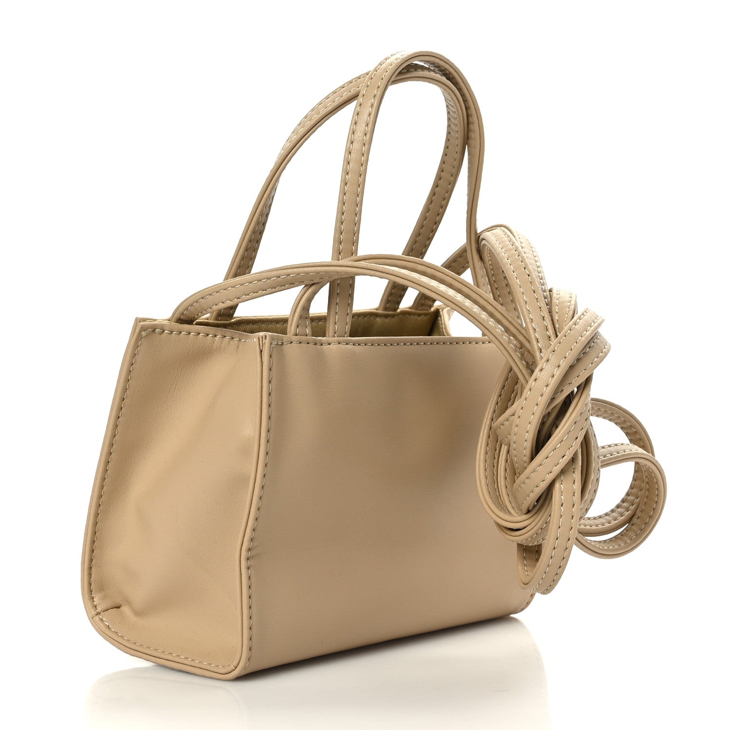 Telfar Vegan Leather Small Shopping Bag Cream 3 of 8