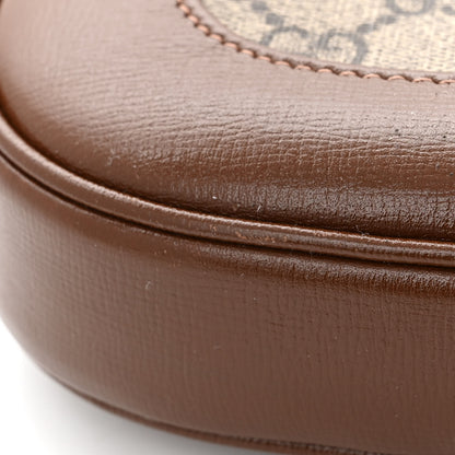Gucci GG Supreme Monogram Azalea Calfskin Web Small Jackie 1961 Hobo Beige Ebony Brown Sugar 11 of 12