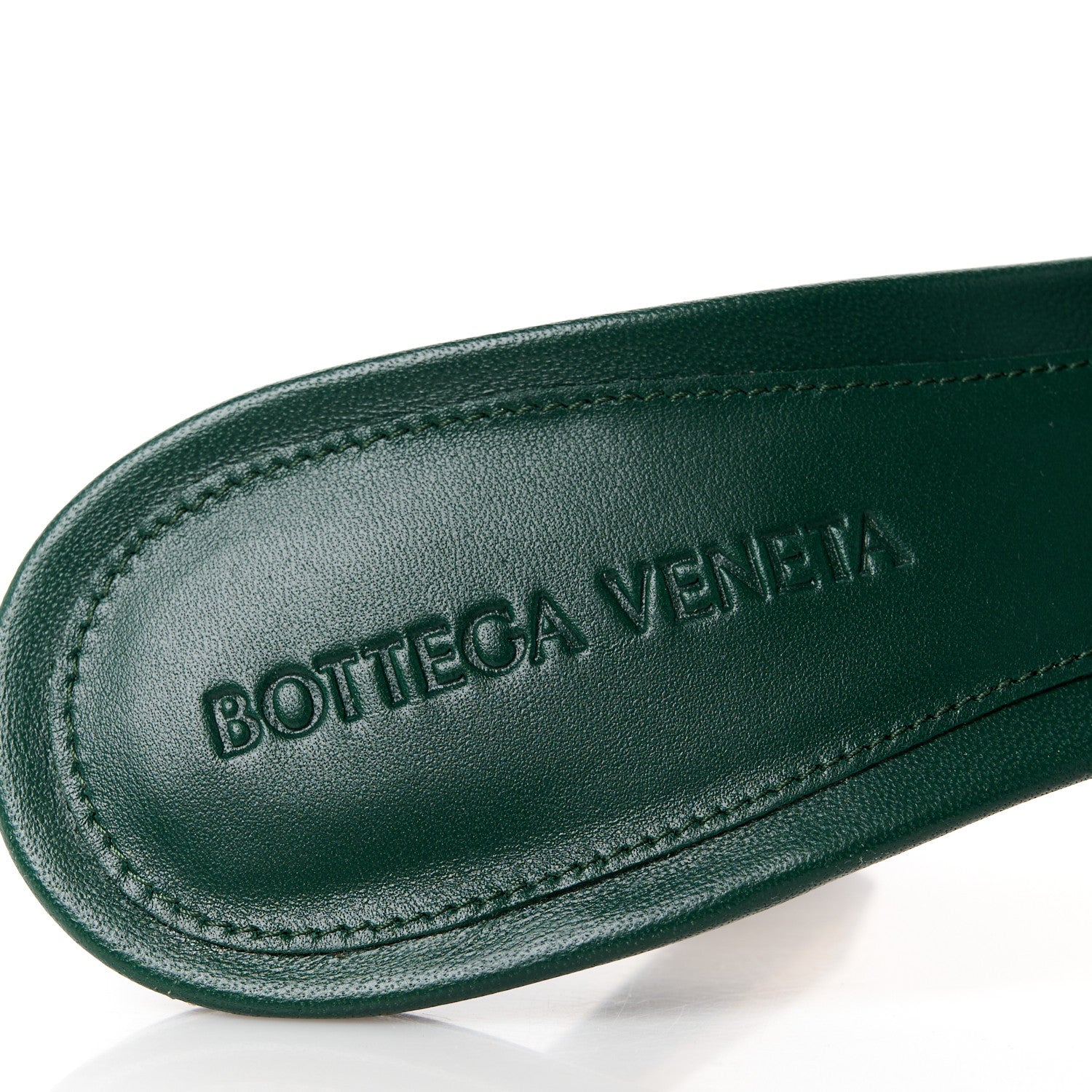 Bottega Veneta Nappa Matelasse Padded Mule Sandals 37.5 Pine Green 8 of 9