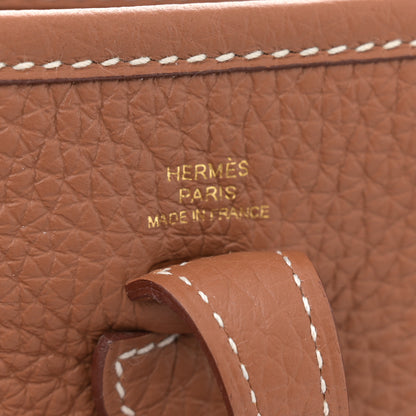 Hermes Taurillon Clemence Evelyne TPM Gold 6 of 11