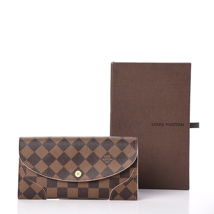 Louis Vuitton Damier Ebene Caissa Wallet Rose Ballerine 8 of 8