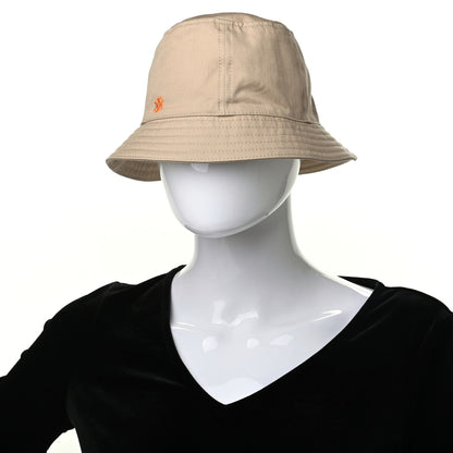 Hermes Gabardine Cotton Calvi Bucket Hat 56 Beige Toast 2 of 9
