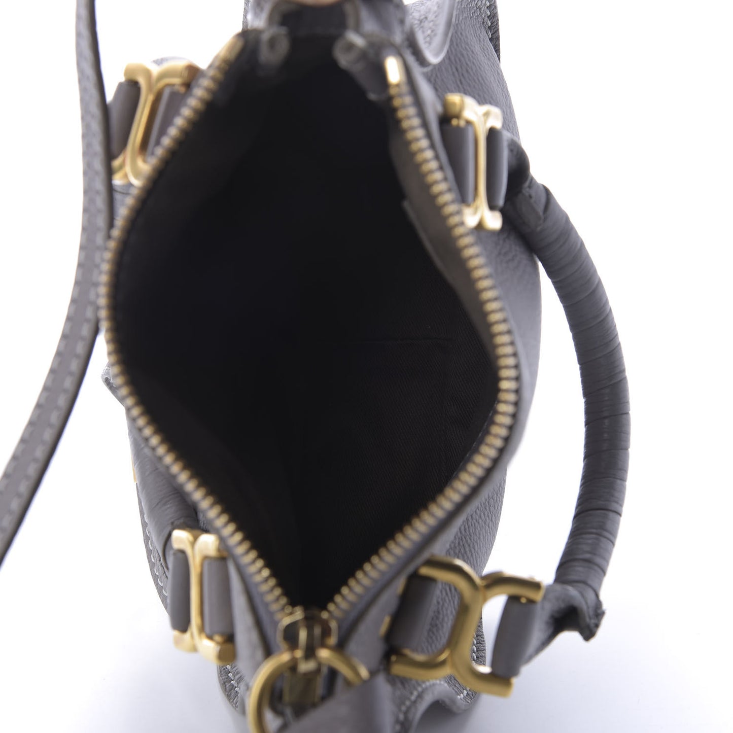 Calfskin Mini Marcie Satchel Cashmere Grey