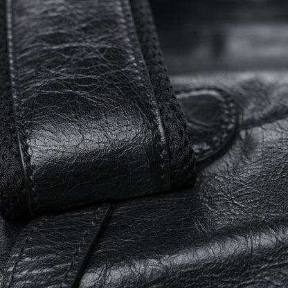 Gucci Fluffy Calfskin Mesh Nylon Medium Morpheus Double Buckle Backpack Black 14 of 14