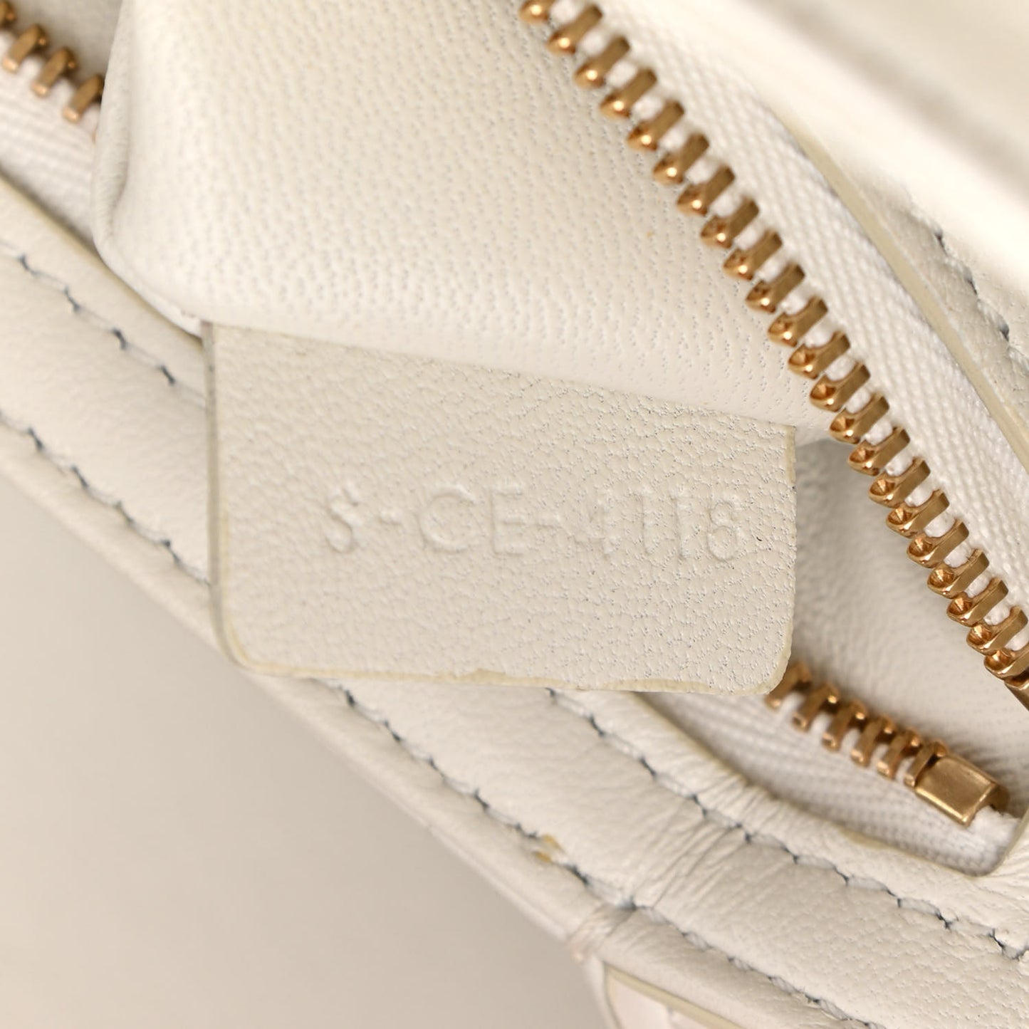 Shiny Calfskin Medium Triomphe White