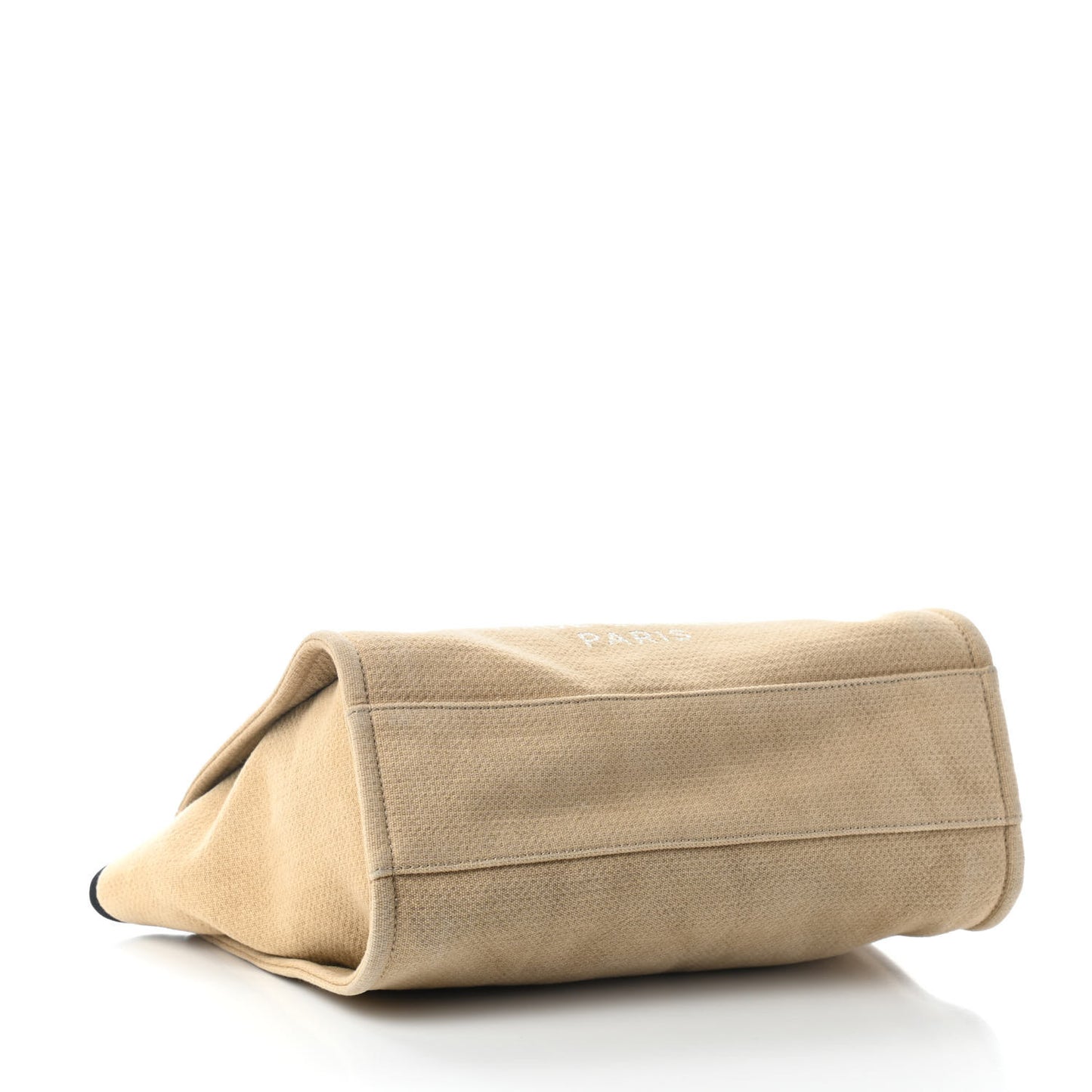 Canvas Small Deauville Tote Beige Black