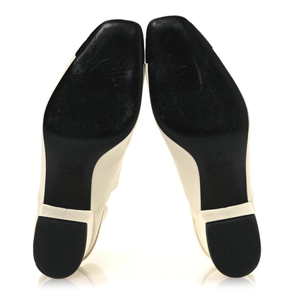 Chanel Lambskin Velvet Cap Toe Short Ankle Boots 37.5 White 7 of 15