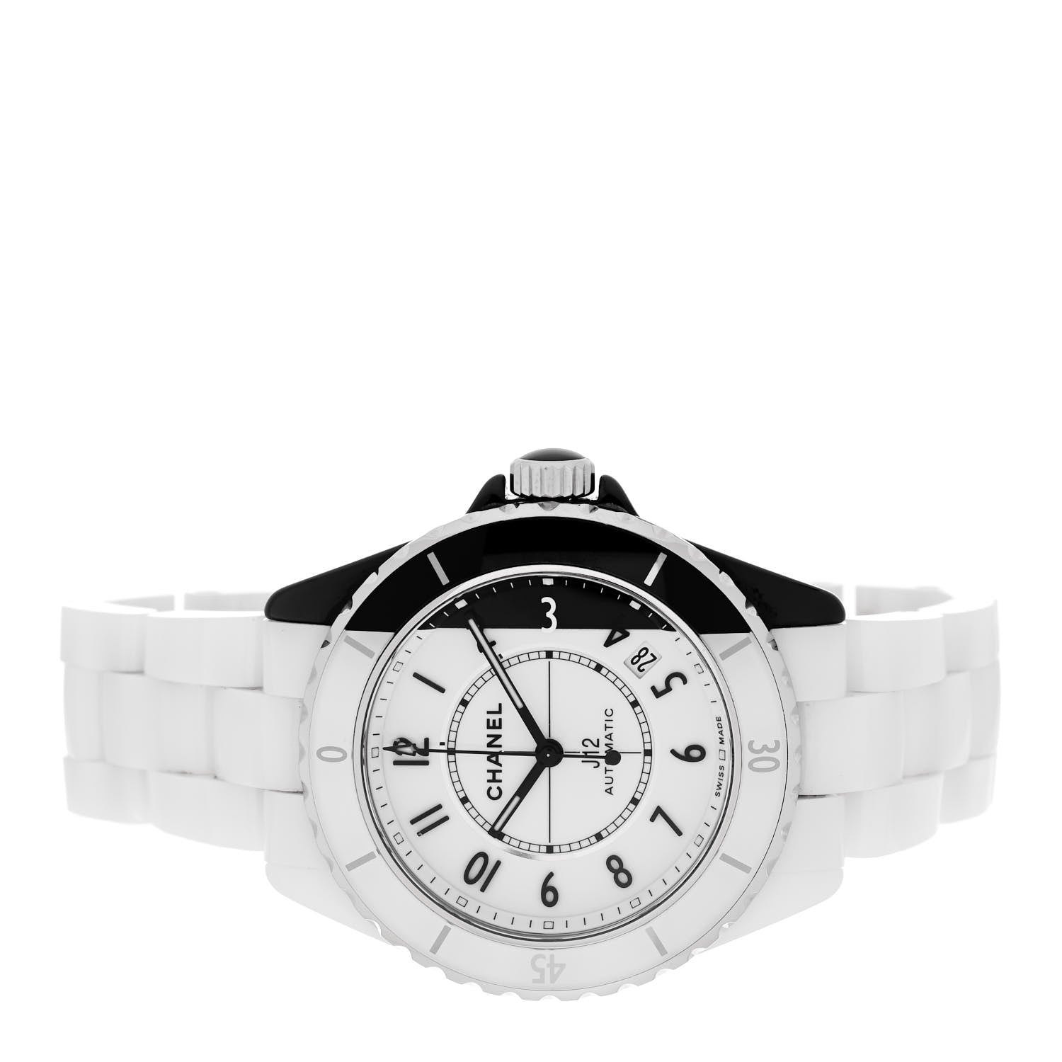 Chanel Stainless Steel Ceramic 38mm J12 Paradoxe Automatic Watch White 2 of 4