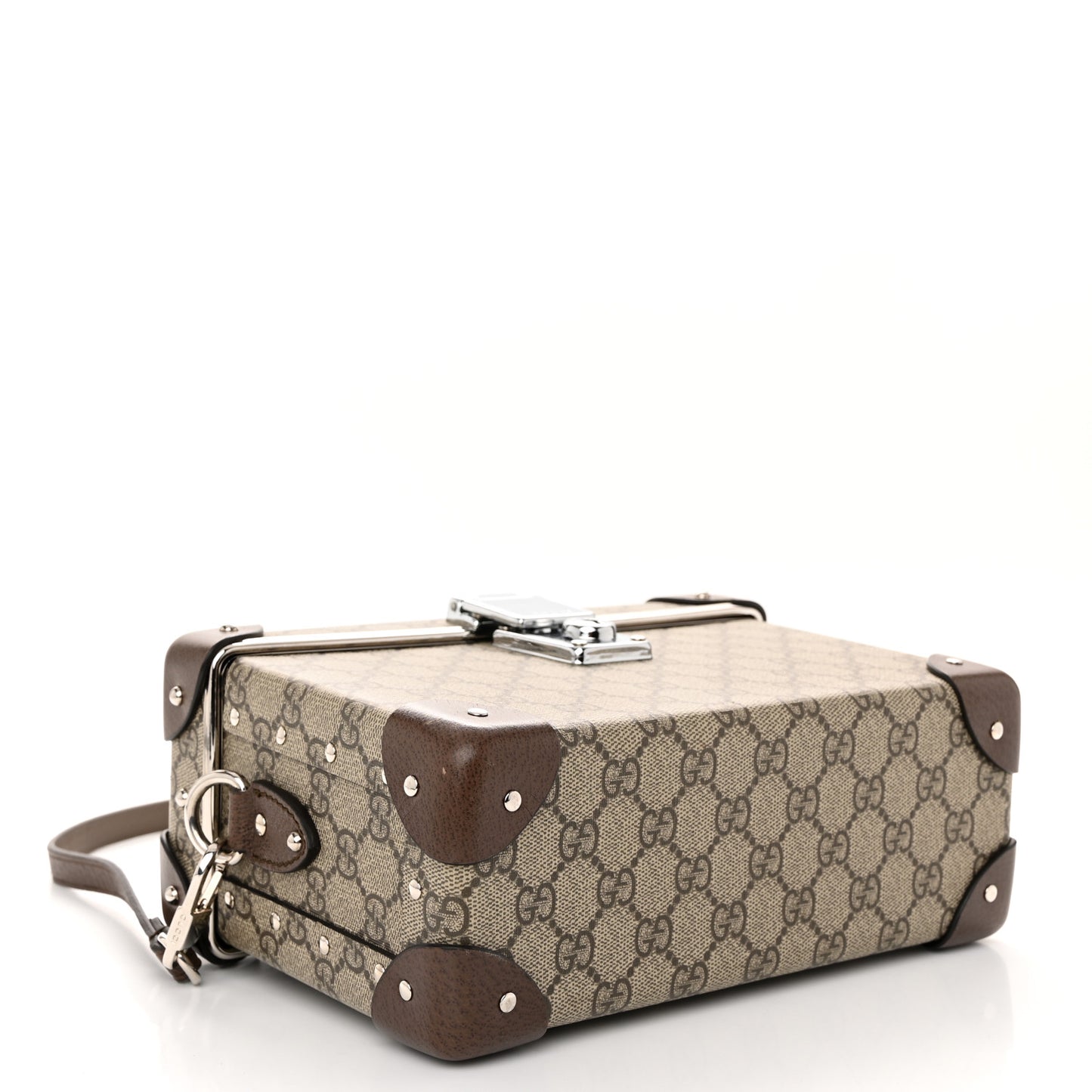 GG Supreme Monogram Globe-Trotter Beauty Case Brown