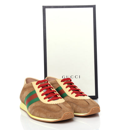 Gucci Suede Web Mens Rocket Sneakers 11 Nocciola Burro 11 of 11