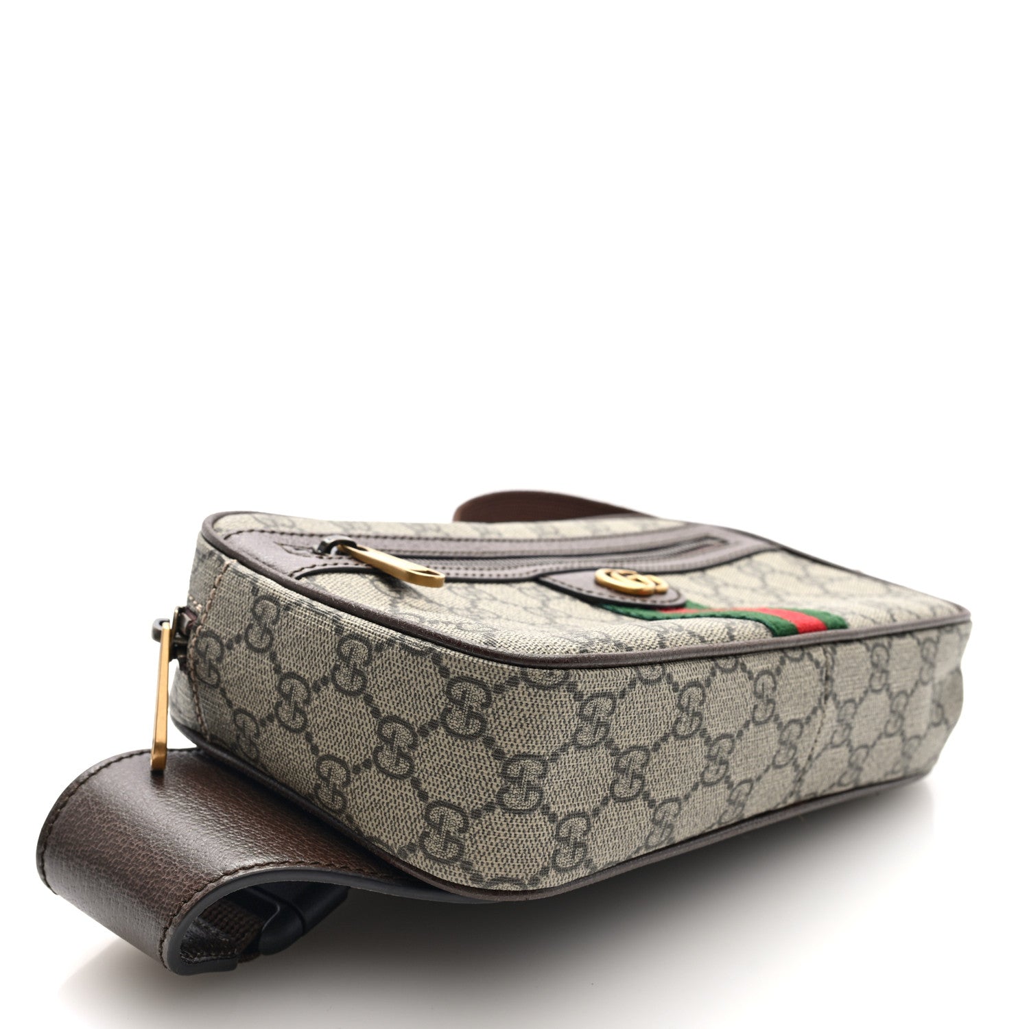 Gucci Soft GG Supreme Monogram Medium Ophidia Belt Bag Dark Brown 4 of 9