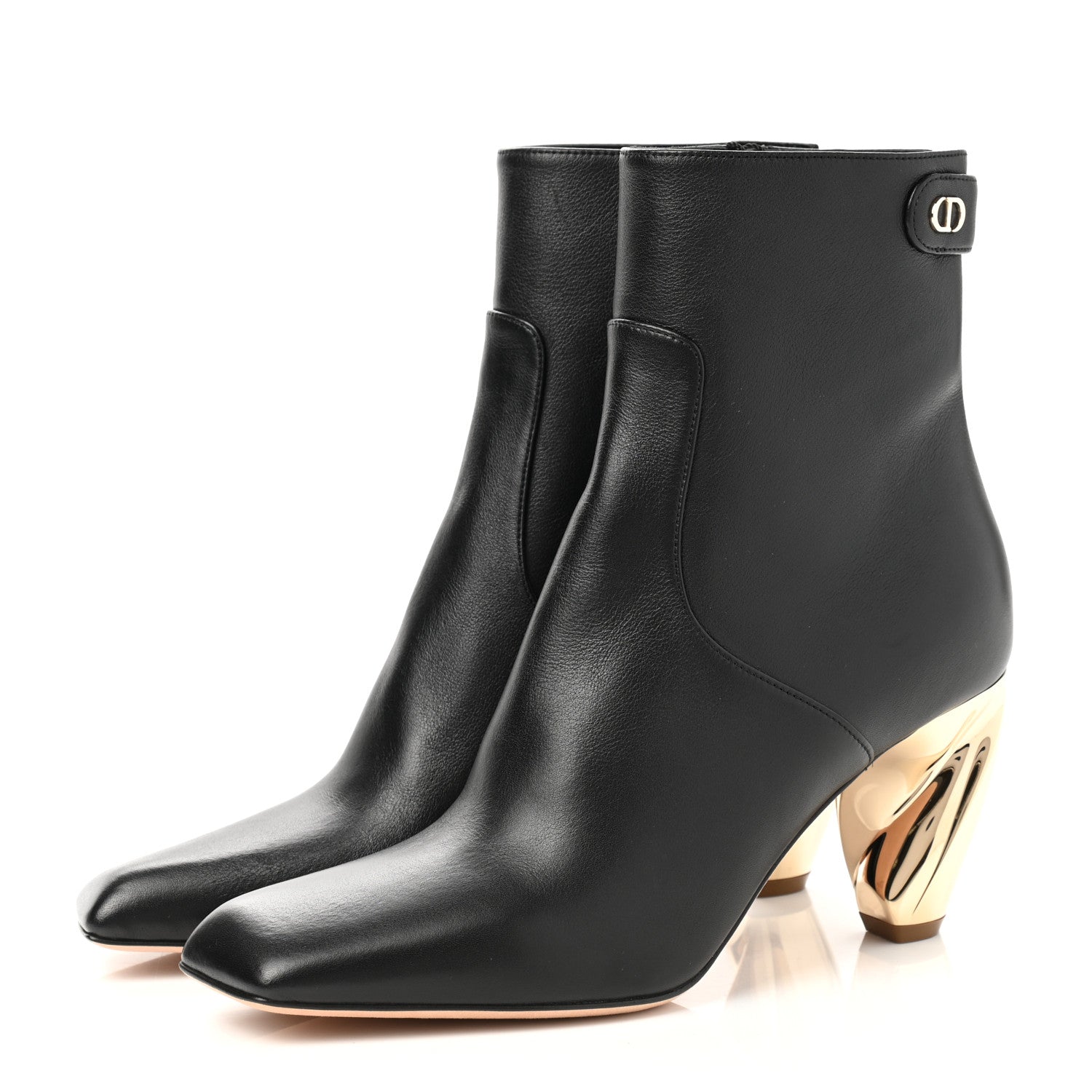 Christian Dior Soft Calfskin Rhodes 80mm Ankle Boots 35 Black 3 of 8