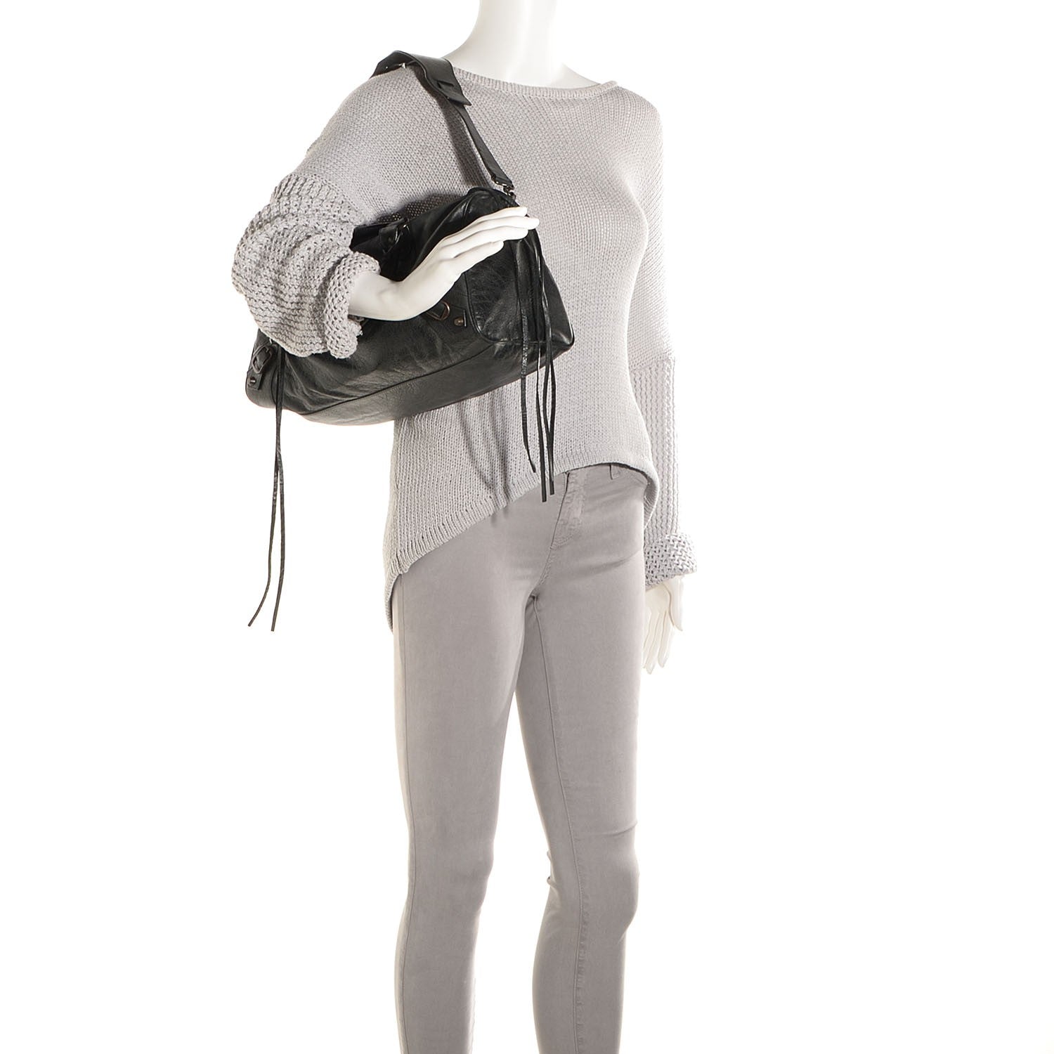 Balenciaga Agneau Classic Hardware Twiggy Black 2 of 12