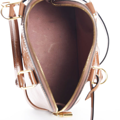 Louis Vuitton Vernis Alma BB Rose Velours 6 of 16