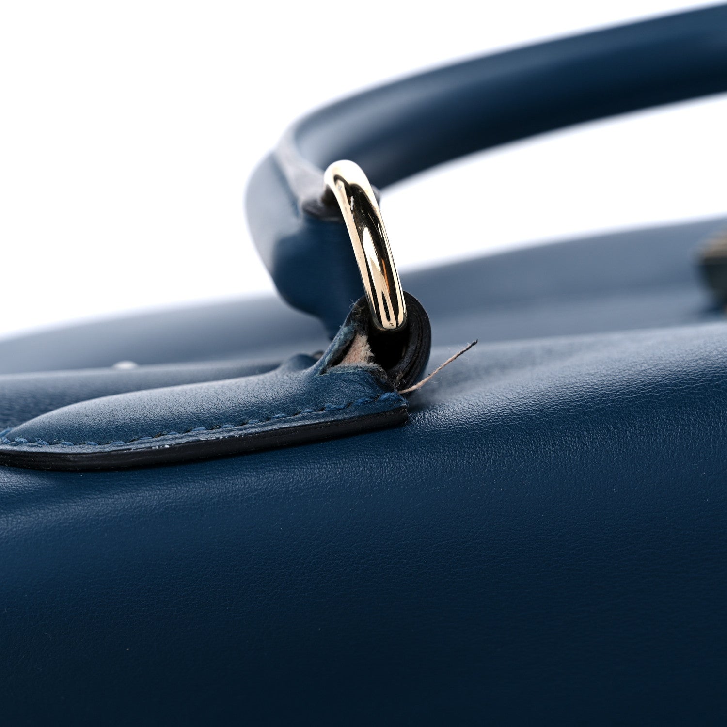 Hermes Veau Sikkim Kelly Relax 50 Bleu Thalassa 13 of 17