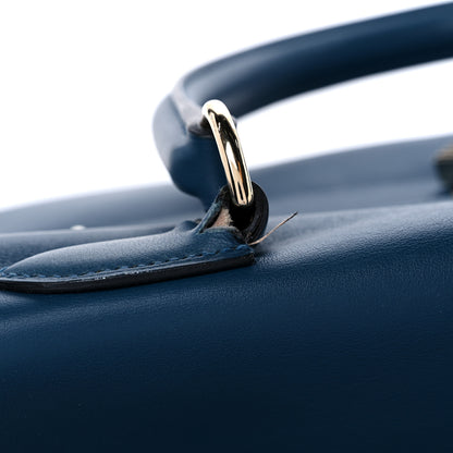 Hermes Veau Sikkim Kelly Relax 50 Bleu Thalassa 13 of 17