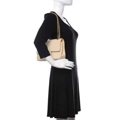 Chanel Jersey Quilted Medium Double Flap Beige 2 of 18