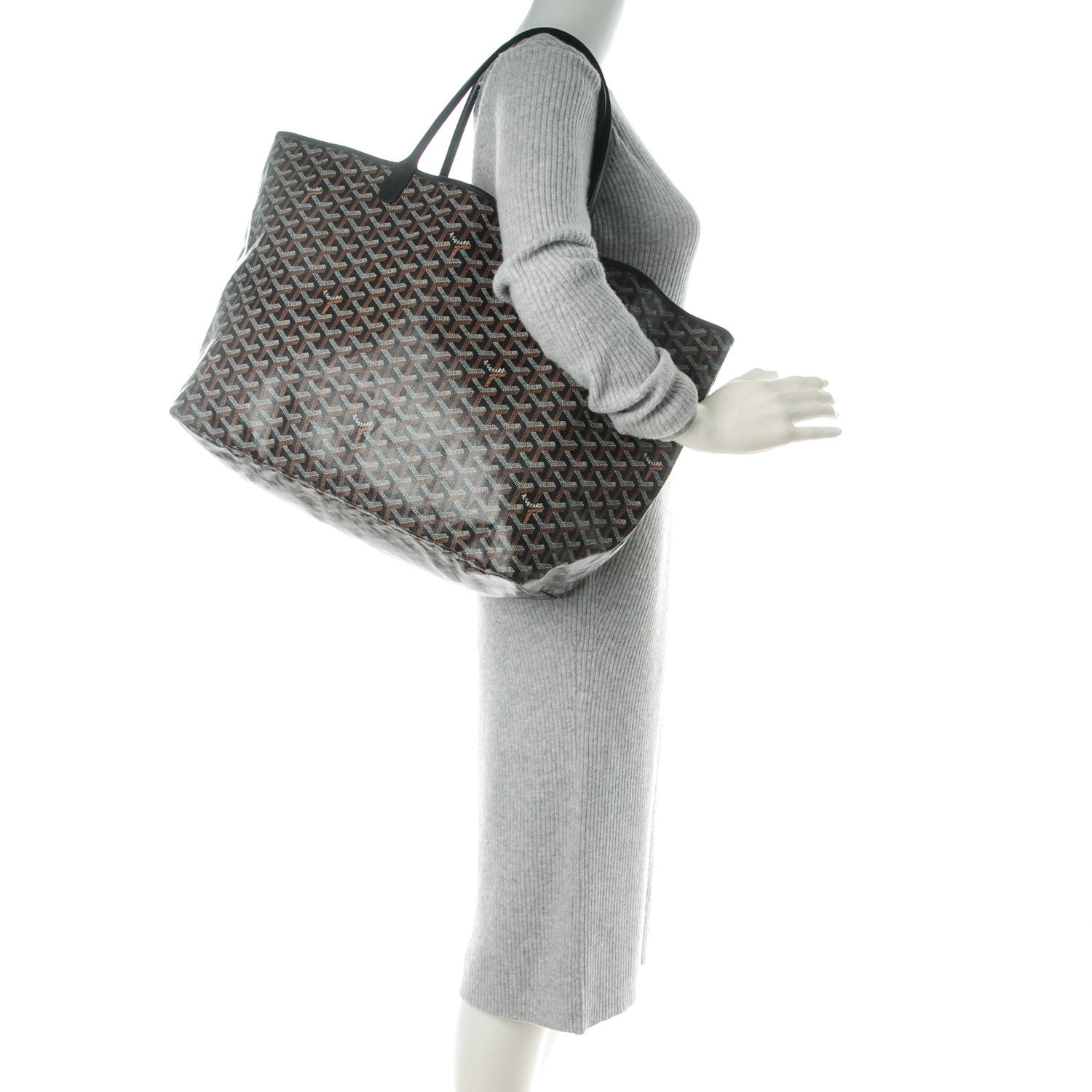 Goyard Goyardine Saint Louis GM Black 2 of 8