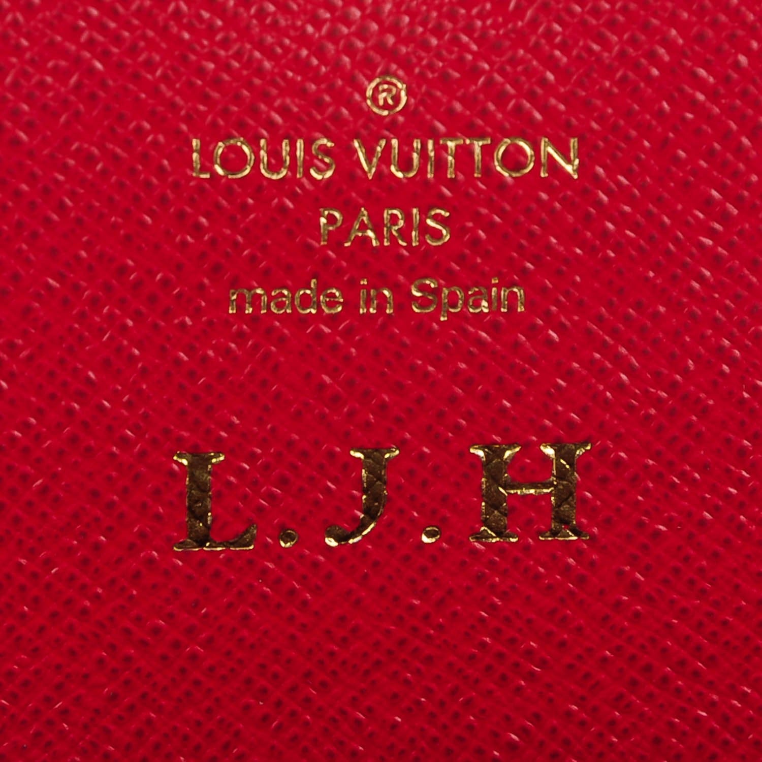 Louis Vuitton Damier Ebene Caissa Wallet Cherry 6 of 7