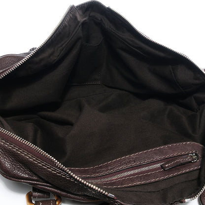Chloe Leather Paddington Double Zipped Bowler Brown 5 of 7