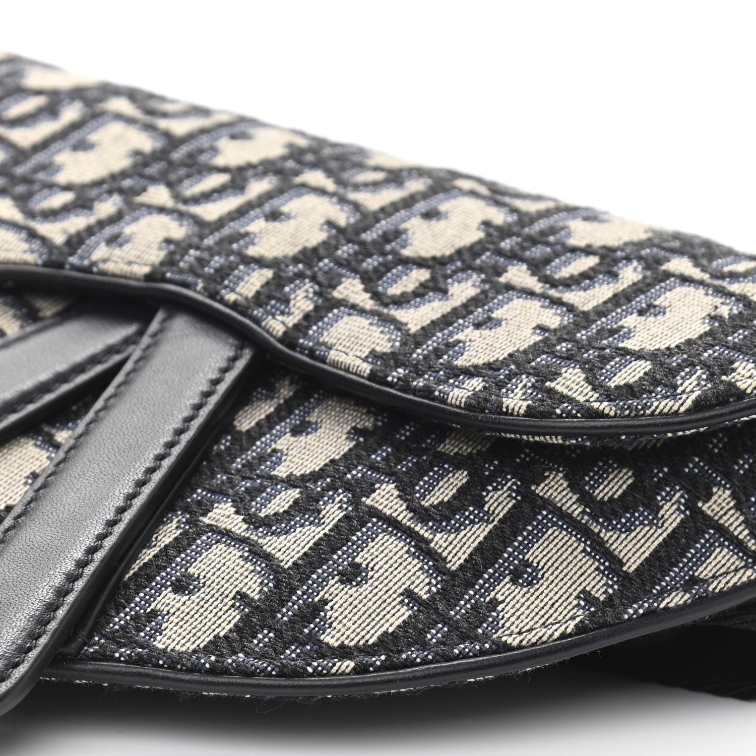 Christian Dior Oblique Saddle Belt Pouch Blue 9 of 9
