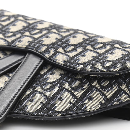 Christian Dior Oblique Saddle Belt Pouch Blue 9 of 9
