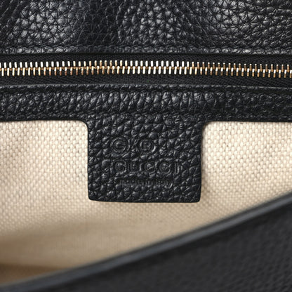 Gucci Pebbled Calfskin Medium Soho Flap Crossbody Black 6 of 9