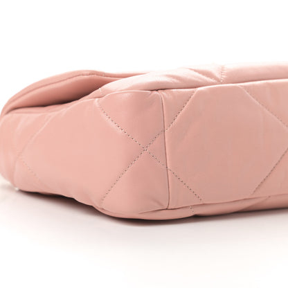 Chanel Goatskin Quilted Medium Chanel 19 Flap Light Pink 9 of 11