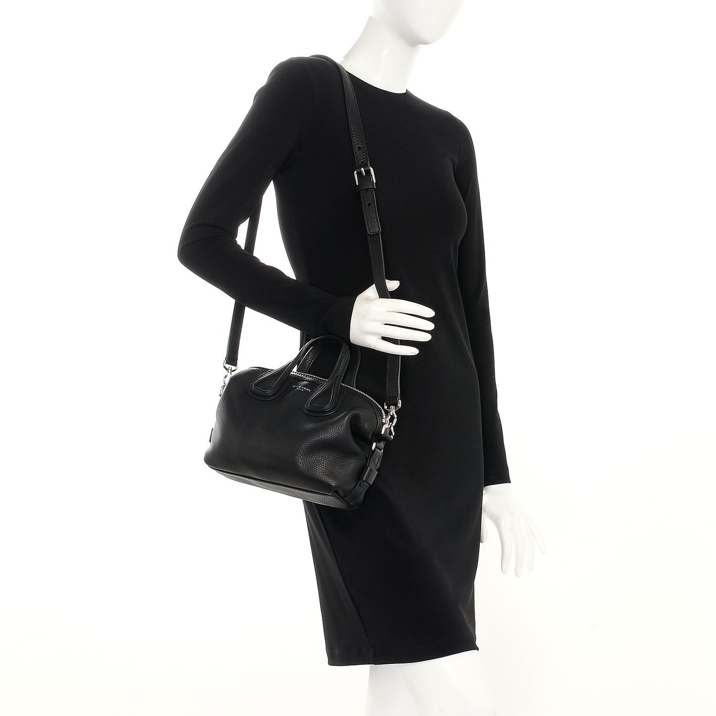 Waxed Calfskin Micro Nightingale Black